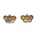 Пара малых латунных корон