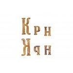 Пара шифровок латунных Красноярского казачьего войска