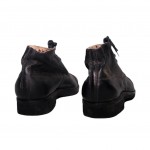 Ботинки кожаные с гладкой подошвой 