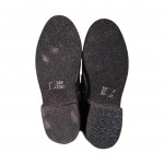 Ботинки кожаные с гладкой подошвой 