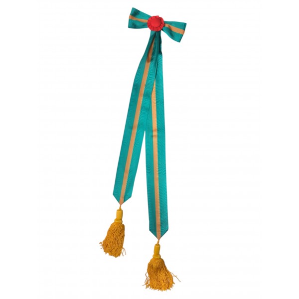 Лента ордена Суворова 1 степени с бантом и кистями для боевого знамени