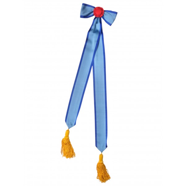 Лента ордена Трудового Красного Знамени с бантом и кистями для боевого знамени