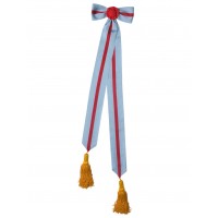 Лента ордена Александра Невского с бантом и кистями для боевого знамени