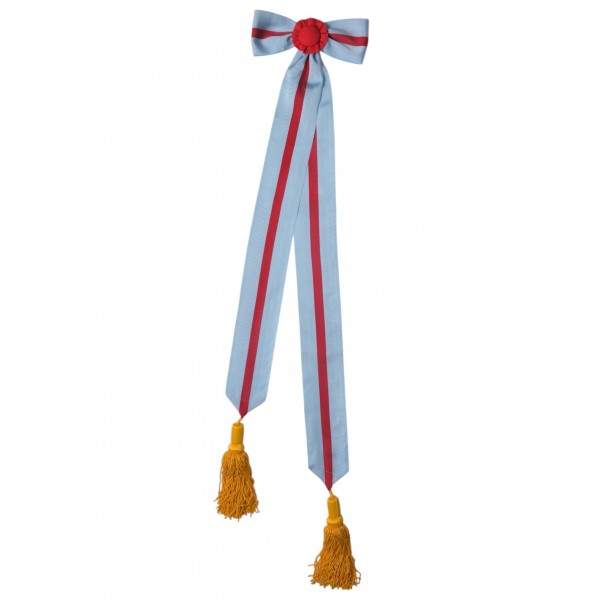 Лента ордена Александра Невского с бантом и кистями для боевого знамени