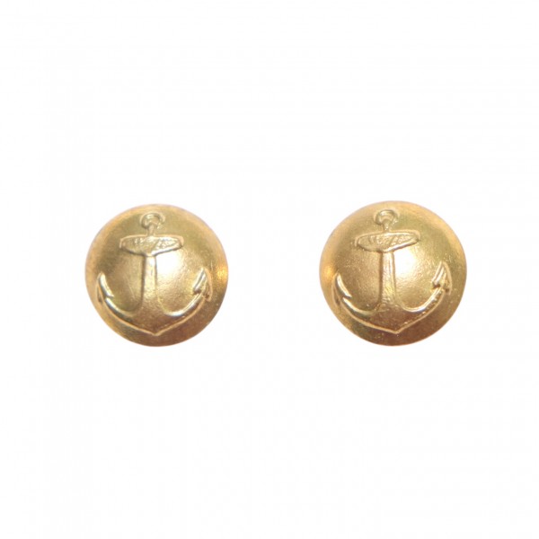 Пара погонных пуговиц с якорем