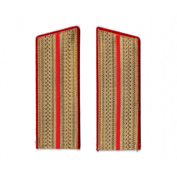 Погоны парадные младшего офицера морской пехоты и береговых частей ВМФ обр. 1969 г.