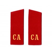 Погоны солдатские х/б красные с шифровками "СА"