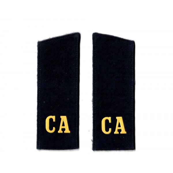 Погоны солдатские х/б черные с шифровками "СА"