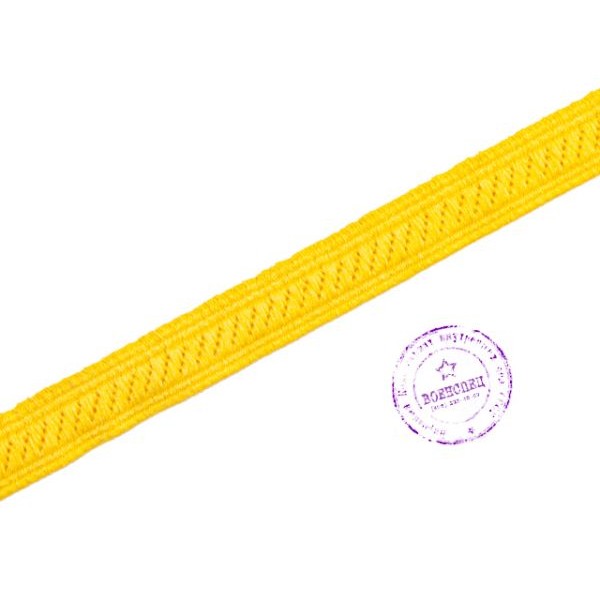 Метр полуштабского басона шириной 11 мм золотистого цвета  