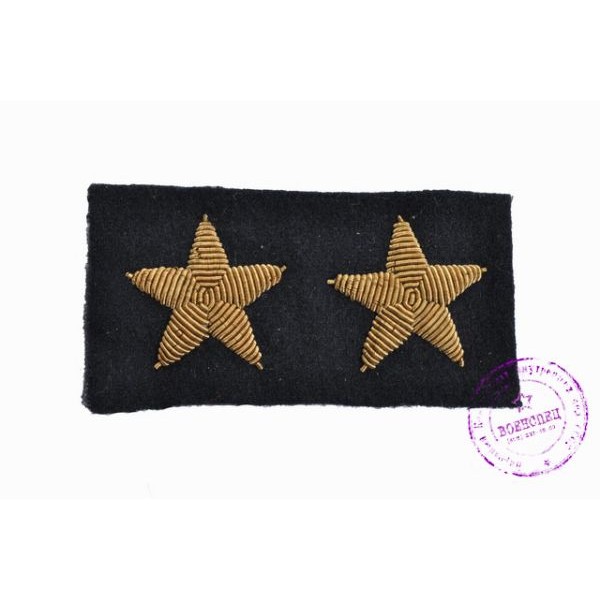 Комплект шитых звезд на рукава синего офицерского кителя