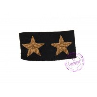 Комплект шитых звезд на рукава черной офицерской тужурки
