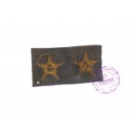 Комплект шитых звезд на рукава черной офицерской тужурки