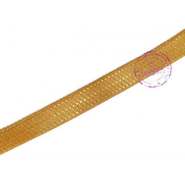 Метр полуштабского галуна шириной 24 мм золотистого цвета