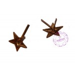 Пара латунных погонных звезд 13 мм