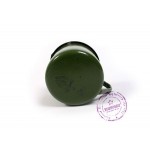 Кружка солдатская эмалированная зеленая