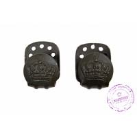 Пара поддерживающих крюков с прусскими коронами на фельдблузу обр. 1915 г.